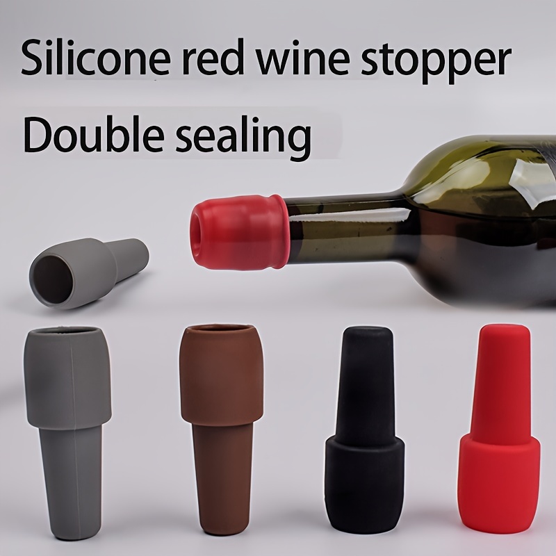 1 Pezzo Di Tappo Bottiglia Vino In Silicone A Forma Di Cappello