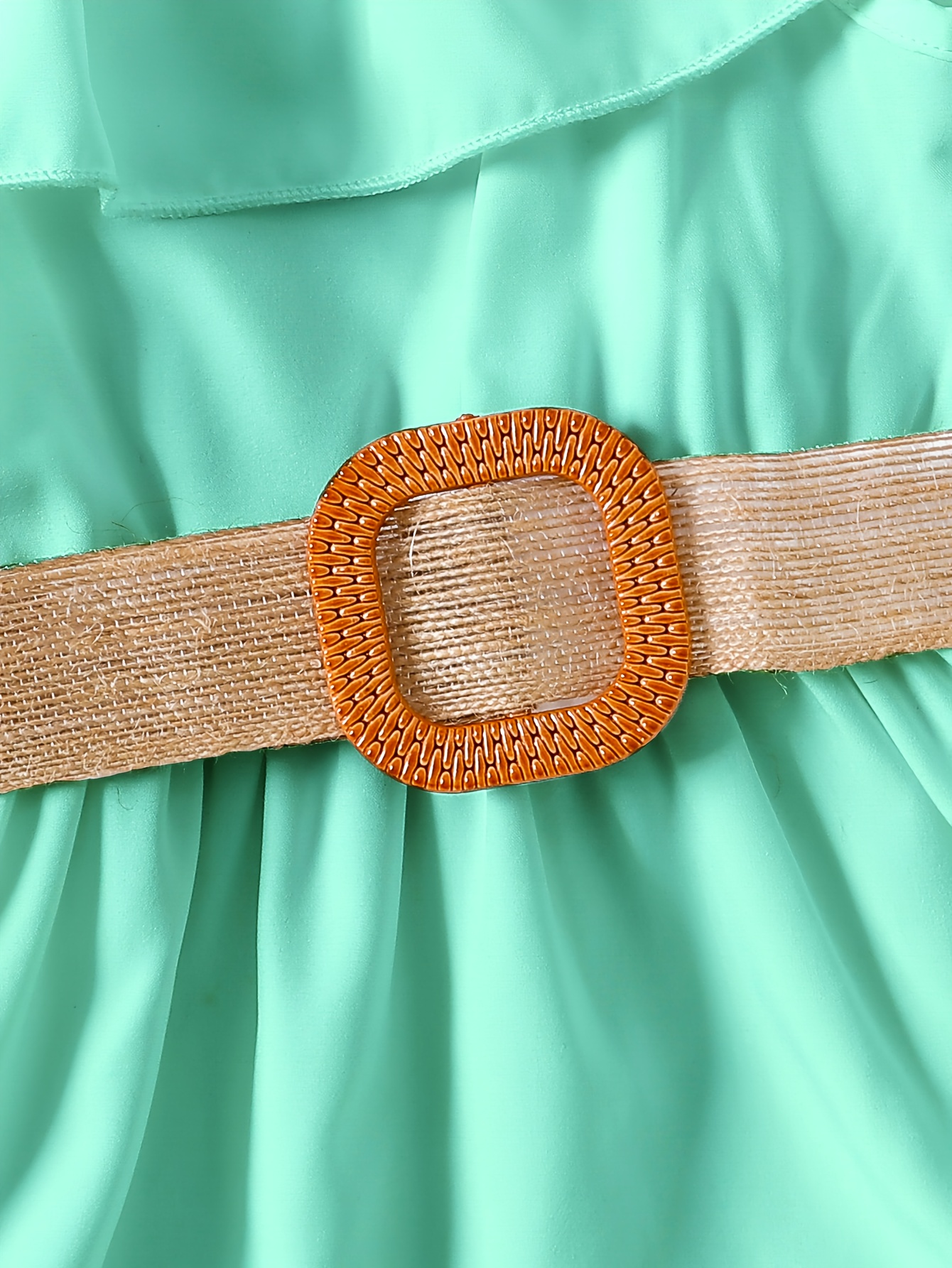 slim fit dress slacks Gold Button Cotton Coral Gables Dress w/ Optional Belt main image 1