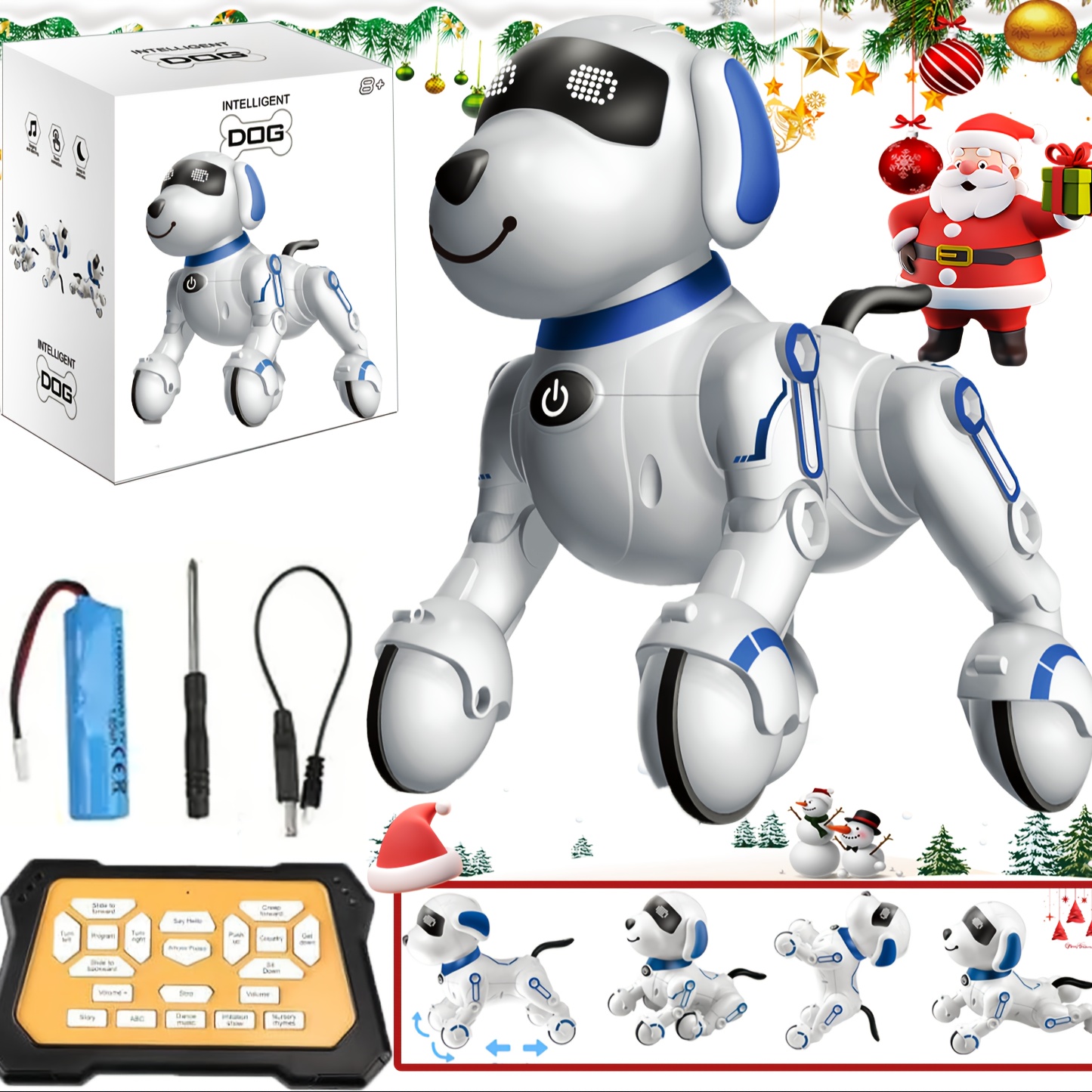 

Interactive Dog Toy With Custom Programming - Electronic Pet For , Dancing, Singing, - Educational Robotic Companion Toy For Kids - Plastic Material - Ideal Holiday And Thanksgiving Day Gift