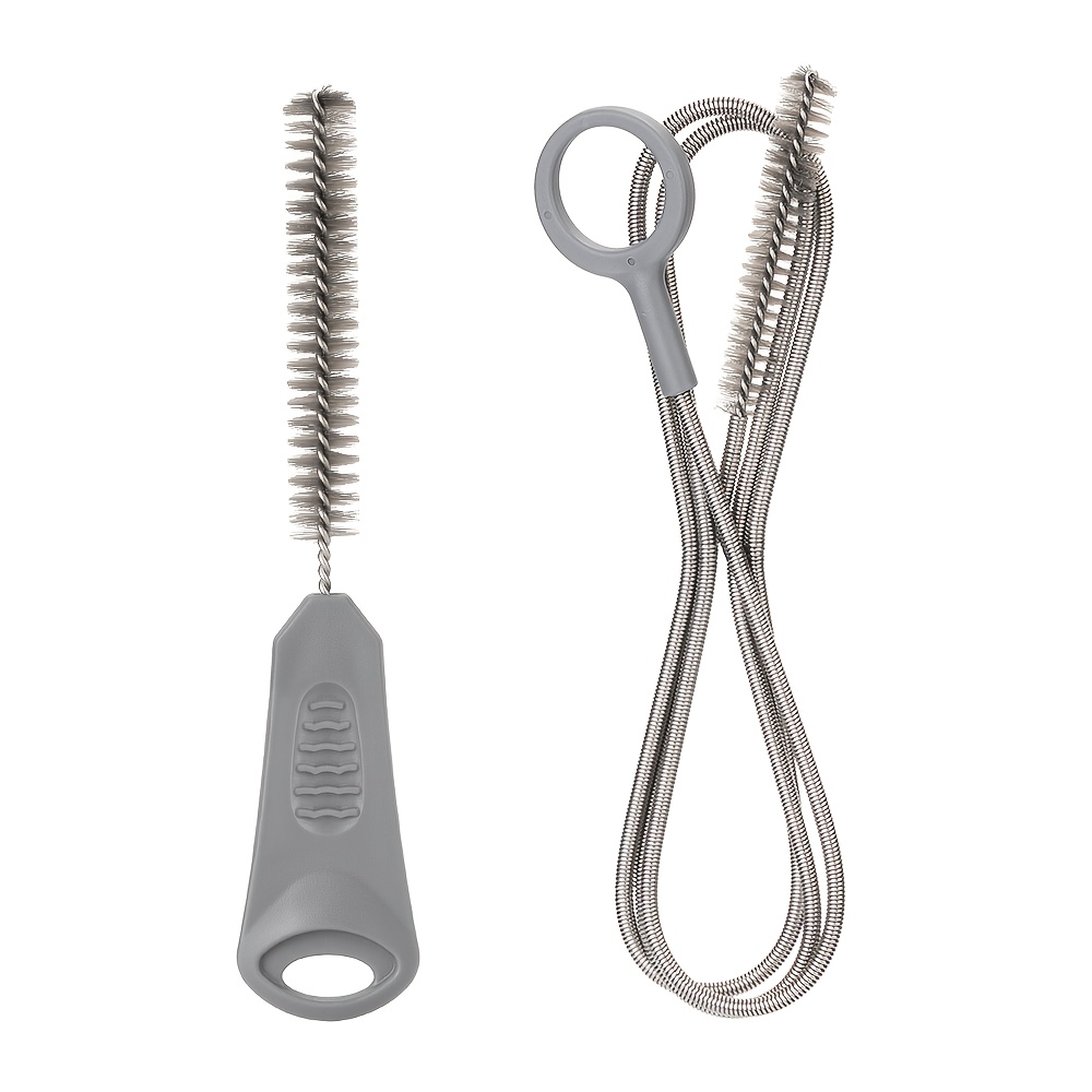 TEMU Kit de nettoyage pour gourde d'hydratation -- Ensemble 4-en-1 avec brosse de tuyau, brosse de valve, grande brosse et support de séchage pour du