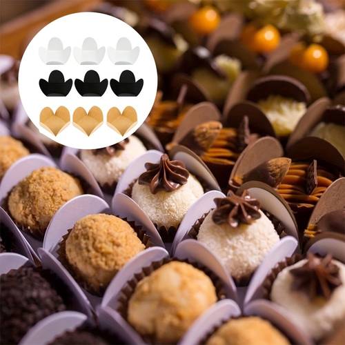 50 unidades de embalagens de papel para , forros de , de e de sobremesa adequados para muffins, cupcakes ou pequenos snacks (cor cáqui)