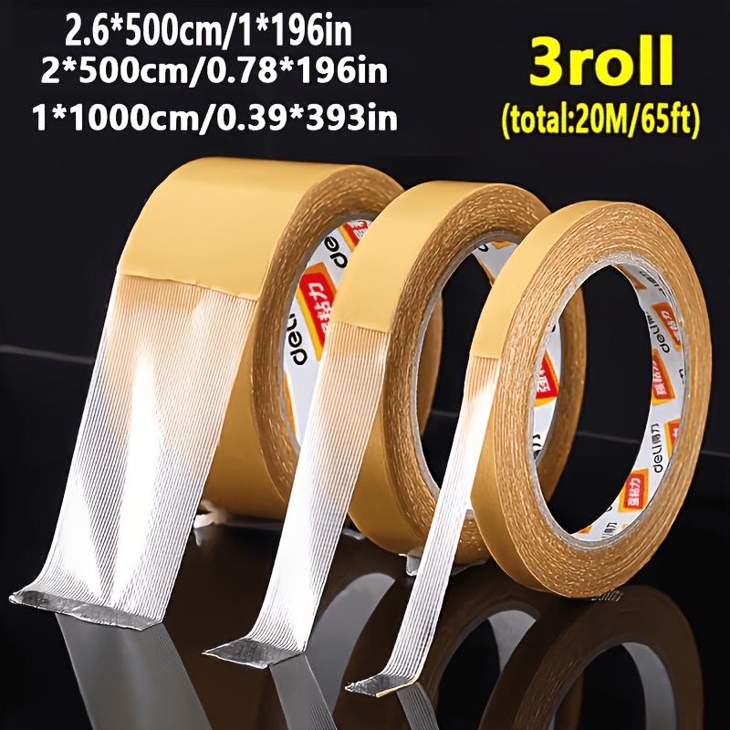 3 rolls of strong   fabric tape   multi purpose seamless hem   tape suitable for fabric clothing no sew self   fixing patch