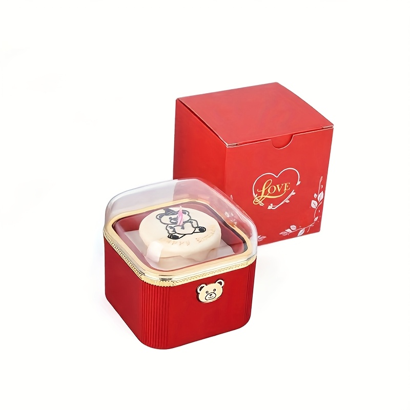 Round Corner Flip Cake Candle Jewelry Box