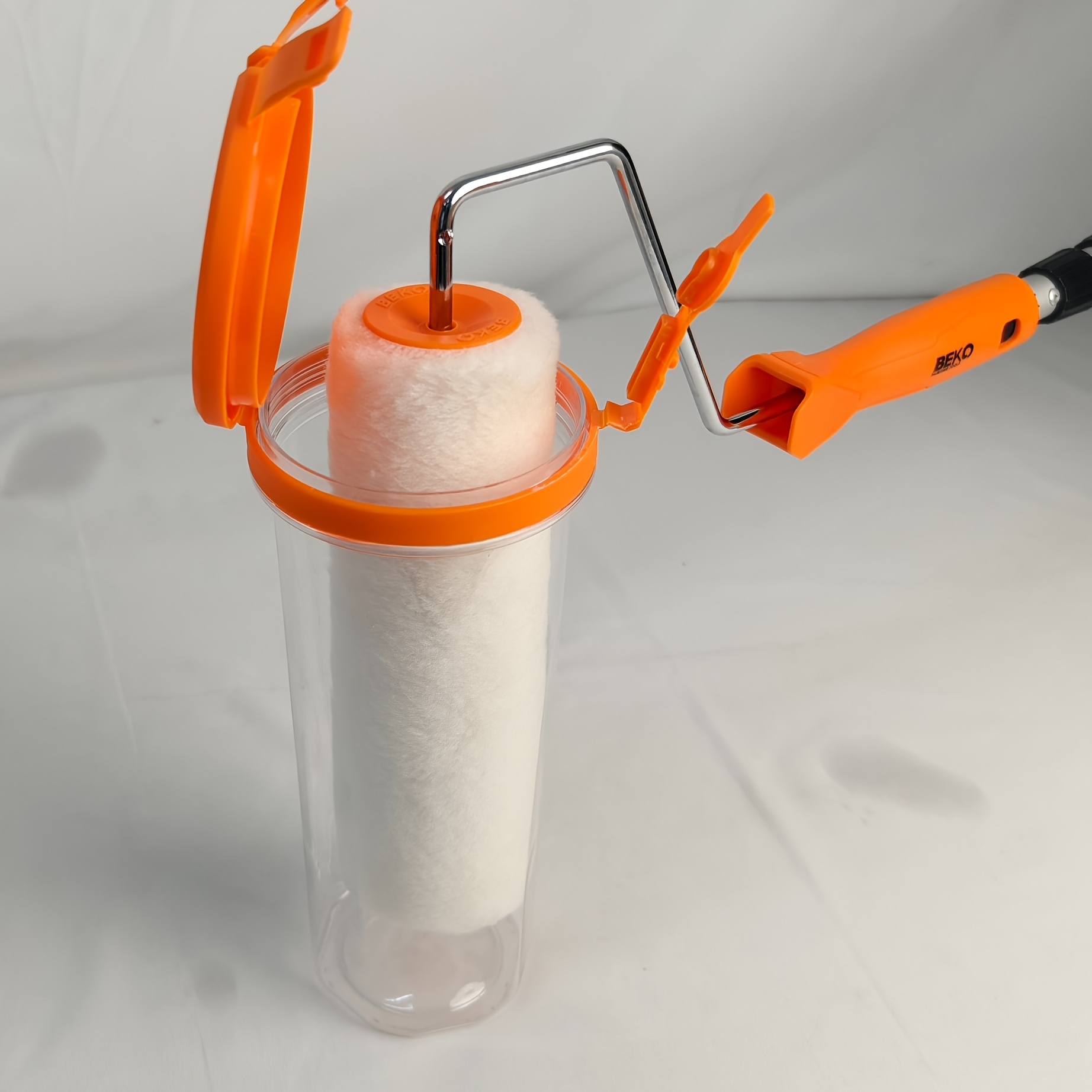 TEMU Reusable Moisturizing Paint Roller Set / Moisturizing For 14 Days / 9-inch Smooth Roller Brush / Leveling Tool / Low Shedding / High Paint Absorption And Release - Construction / For Large Area