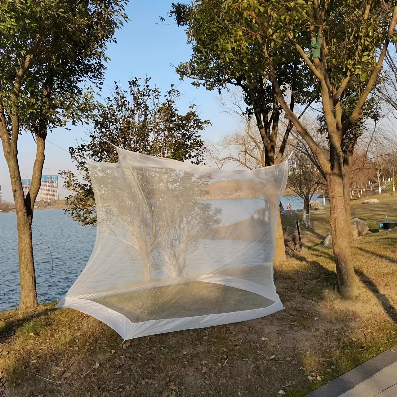Cheap White Camping Mosquito Net Outdoor Anti-mosquito Insect Mesh Tent Net