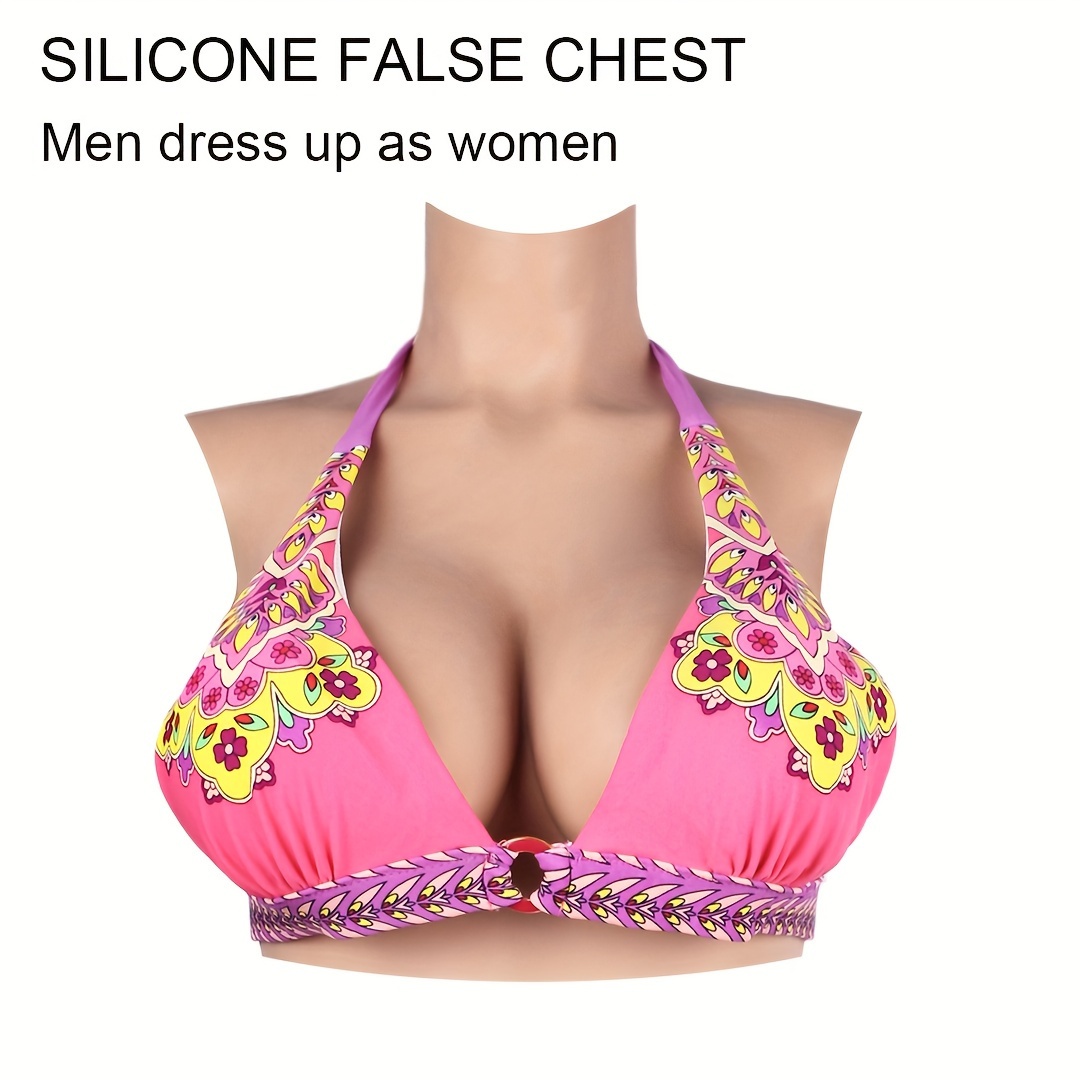 Women's Sexy Boobs Plus Size Breathable Silicone Breast - Temu
