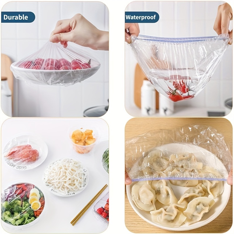 50pcs food lids reusable elastic food bowl protective covers stretchable food cover for   fruit and vegetable for bowls and plates kitchen organizers and storage kitchen accessories details 0