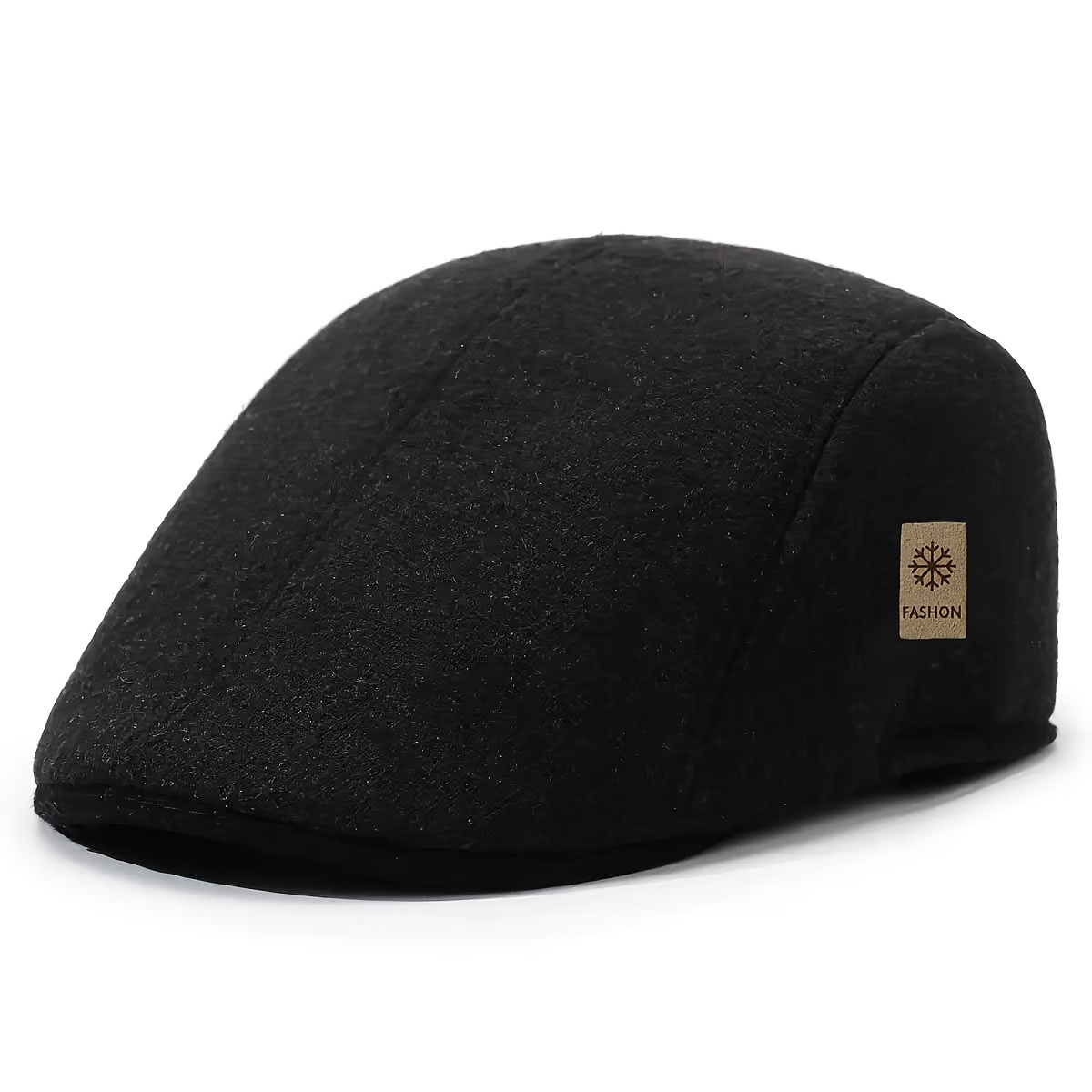 TEMU Disponible en 4 couleurs, uni décontracté d'extérieur automne/hiver, Casquette Newsboy unisexe, Bonnet décontracté d'extérieur