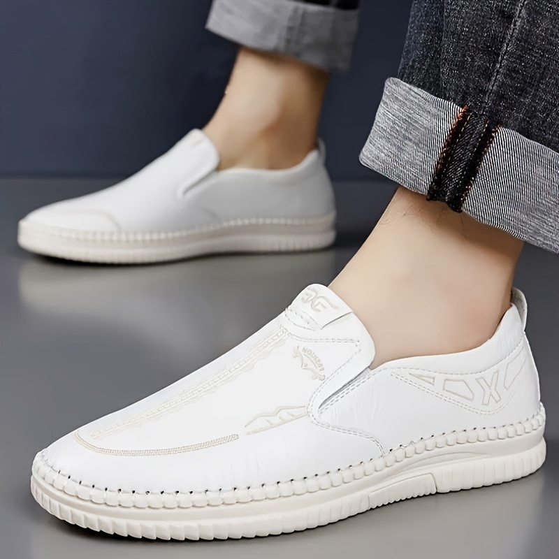 zapatillas blancas zapatos bajos para hombre