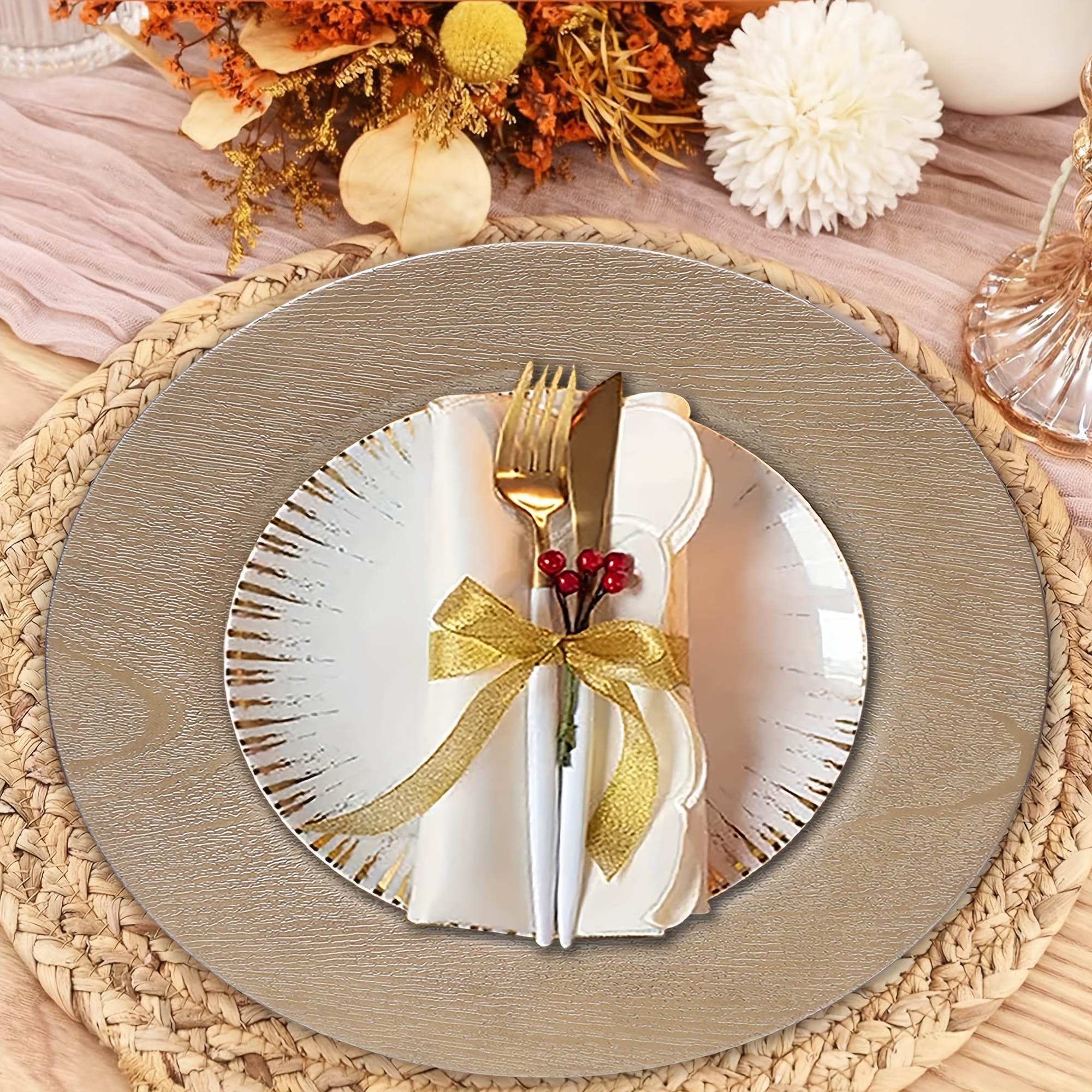 charger plates charger plates dinner plates unique Temu Canada