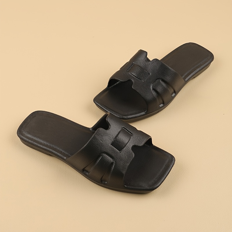 Women's Summer Flat Sandals EVA One-piece Soft Lightweight Durable Slippers Elegant Fashionable Flip-flops