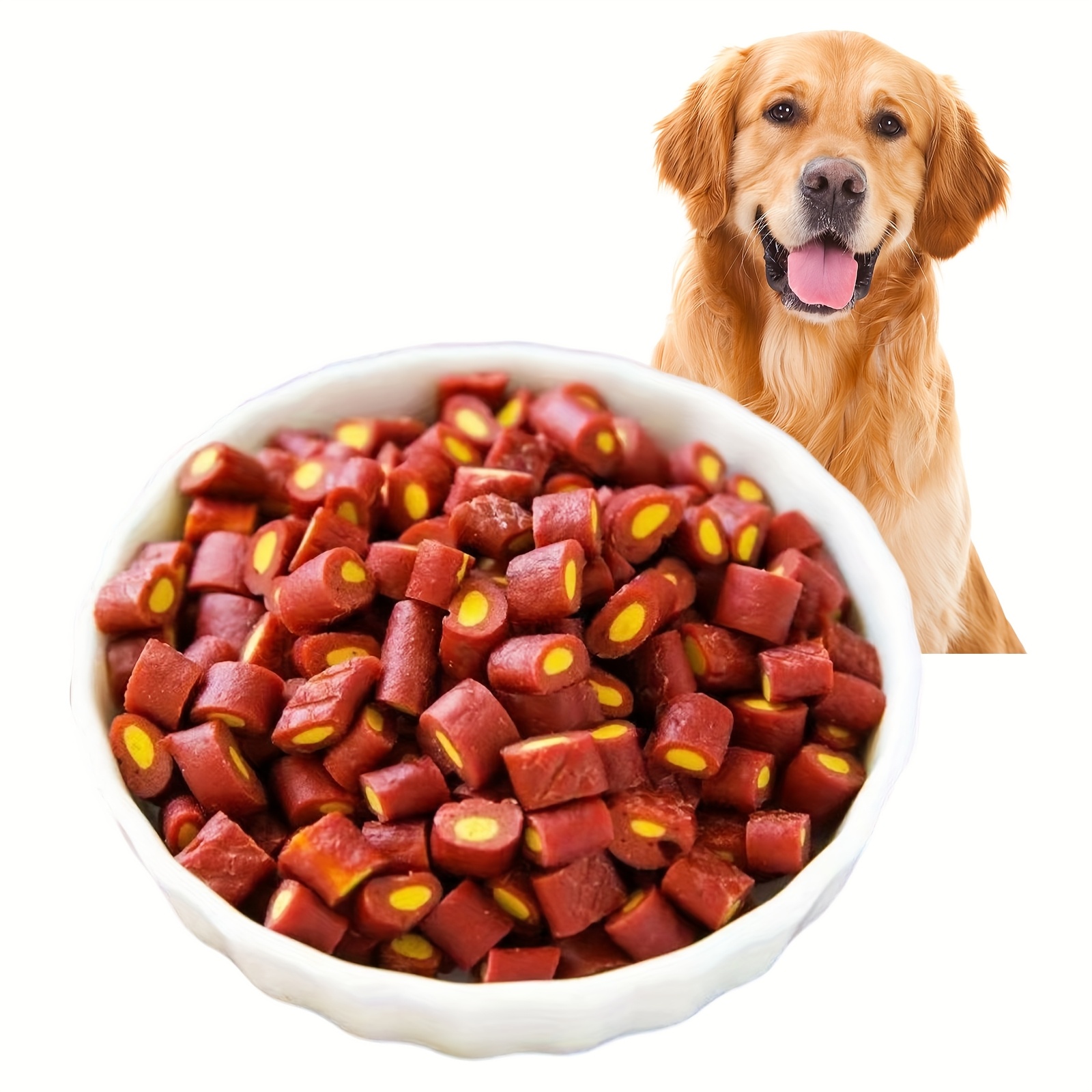 TEMU /5.29oz Egg Yolk & Beef Dog Treats - Grain-free Enriched For Coat Health, Puppy To Senior Training Rewards (golden Retriever, Teddy Bear Mix)