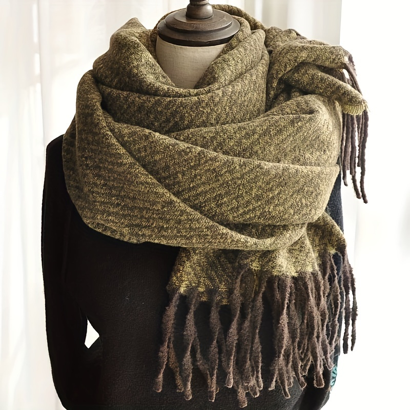 

Chic Vintage-inspired Warm Scarf For Women - , & Stylish Shawl Neck Warmer