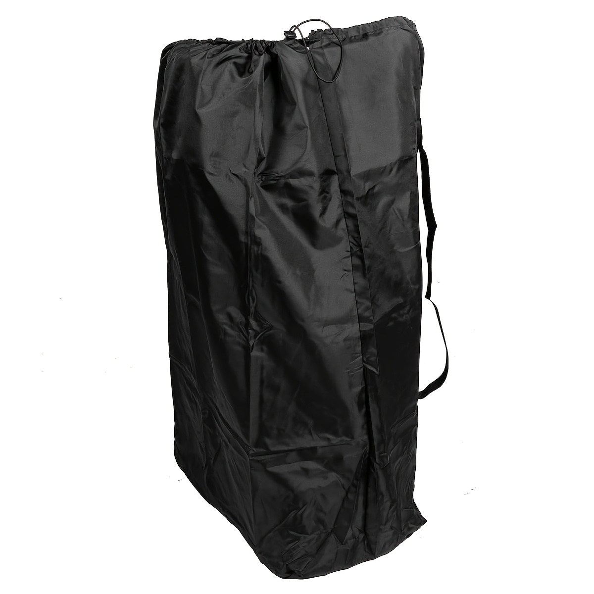 E-shop Faltstuhlbezug - Robuster schwarzer Outdoor-Stuhl Schutzbezug mit Kordelzug, Outdoor-Stuhlbezug, Gartenmöbel, Gartenauslaufmöbel,