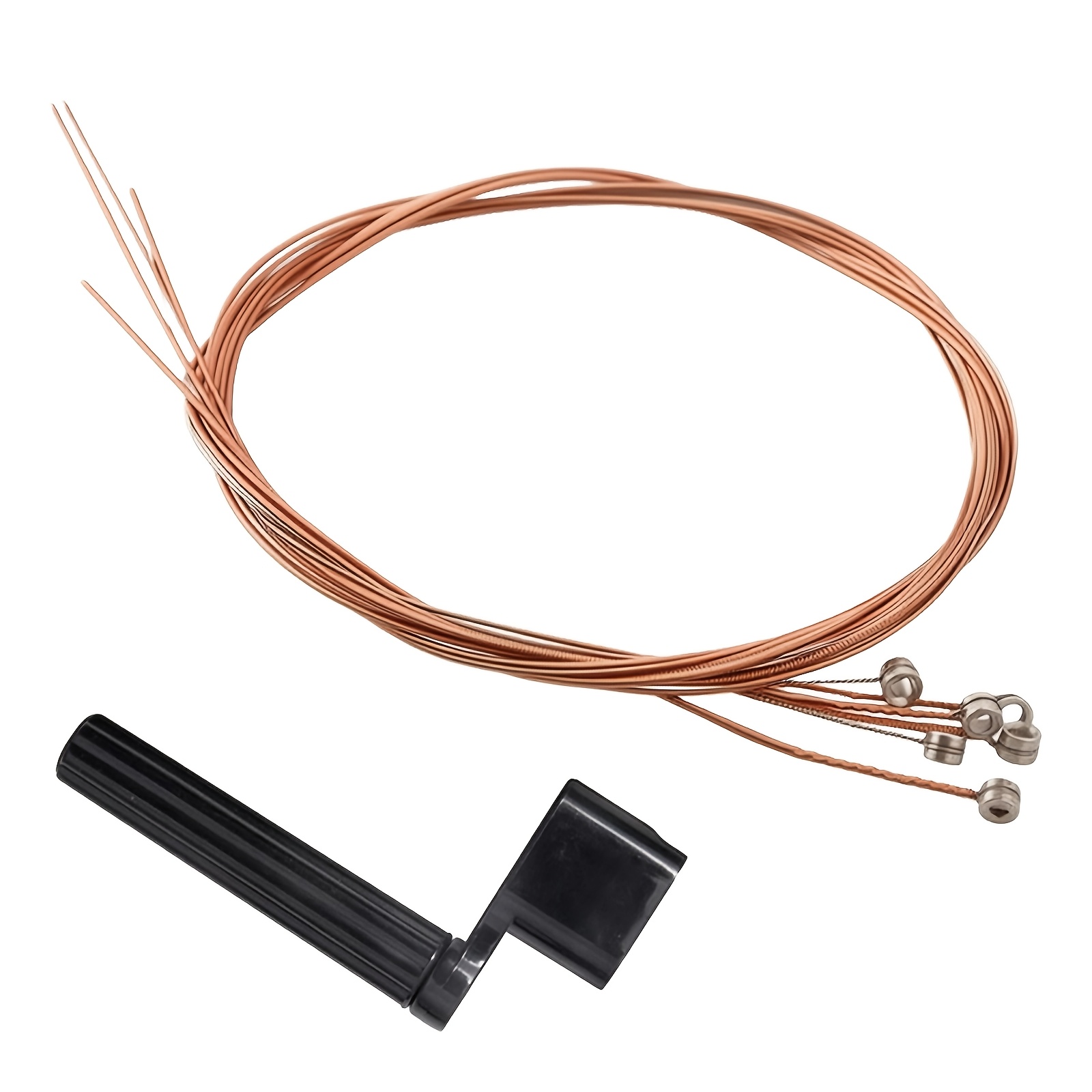 TEMU Set di 6 corde per chitarra acustica premium, con strumento di accordatura facile da - Corde per chitarra folk rivestite resistenti, che