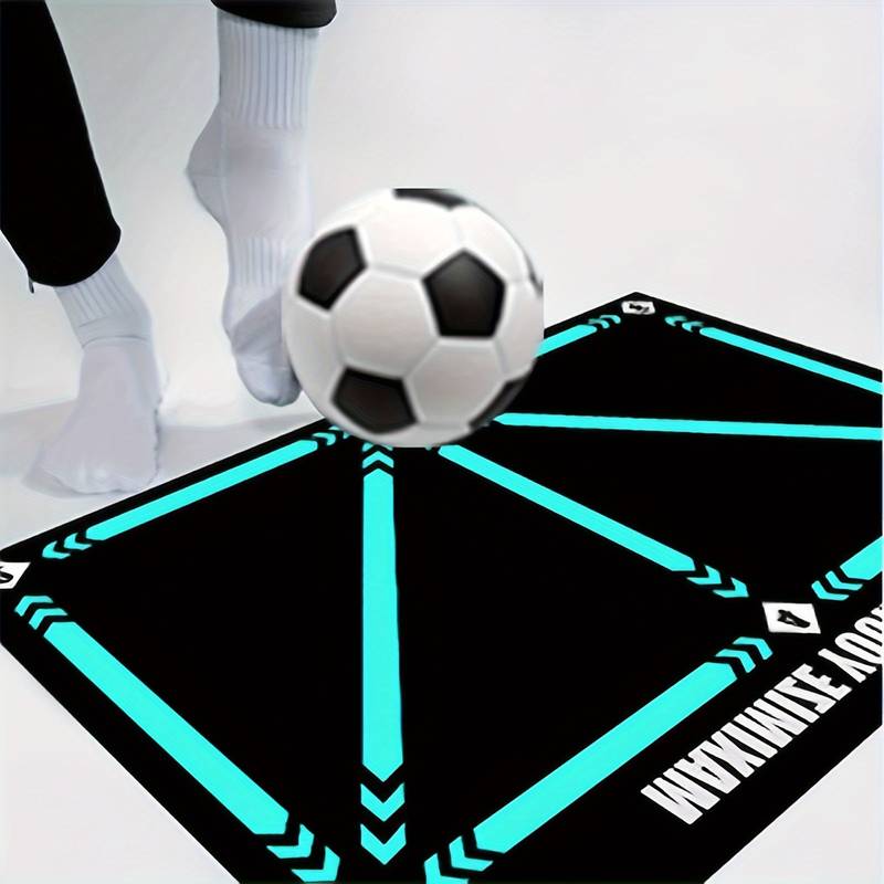 1pc soccer training mat outdoor soccertraining soccer pace practice control pace practice lmprove footworkpractice details 4