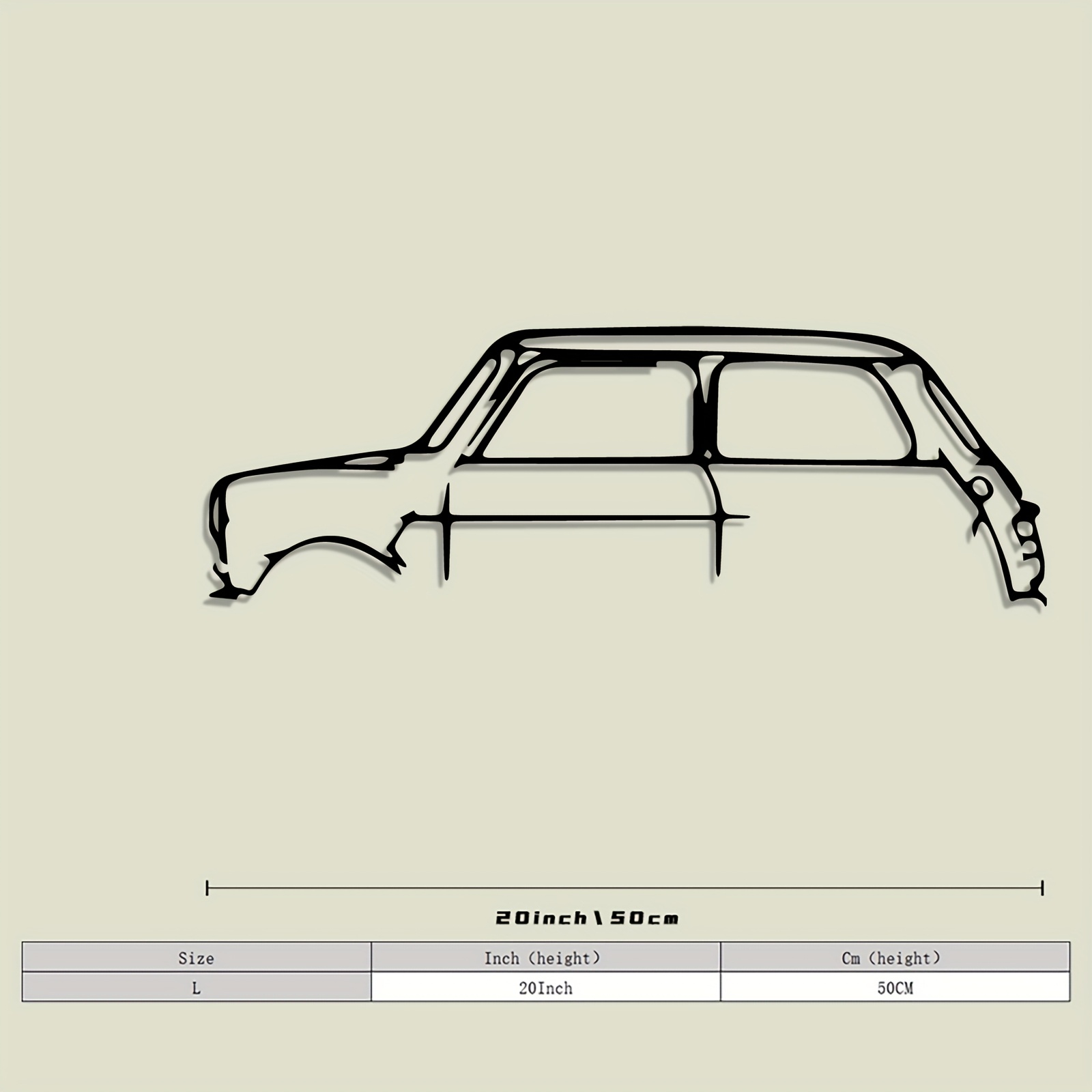 TEMU 1pc Vintage Metal Sports Car Wall Art, Cast Iron Silhouette Statue Mural For Garage & For Man Cave, Ideal Gift For Car Enthusiasts, Minimalist TEMU 1pc Vintage Metal Sports Car Wall Art, Cast Iron Silhouette Statue Mural For Garage & For Man Cave, Ideal Gift For Car Enthusiasts, Minimalist