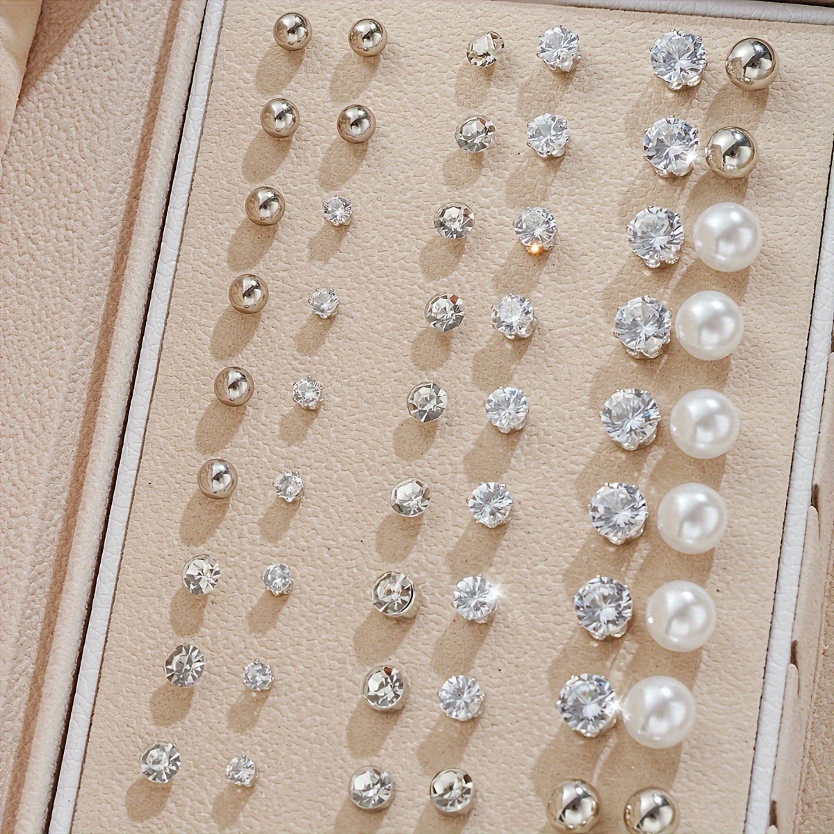 Set Of 102 Pieces Stylish Earrings Hoop Multiple Sets For Girls