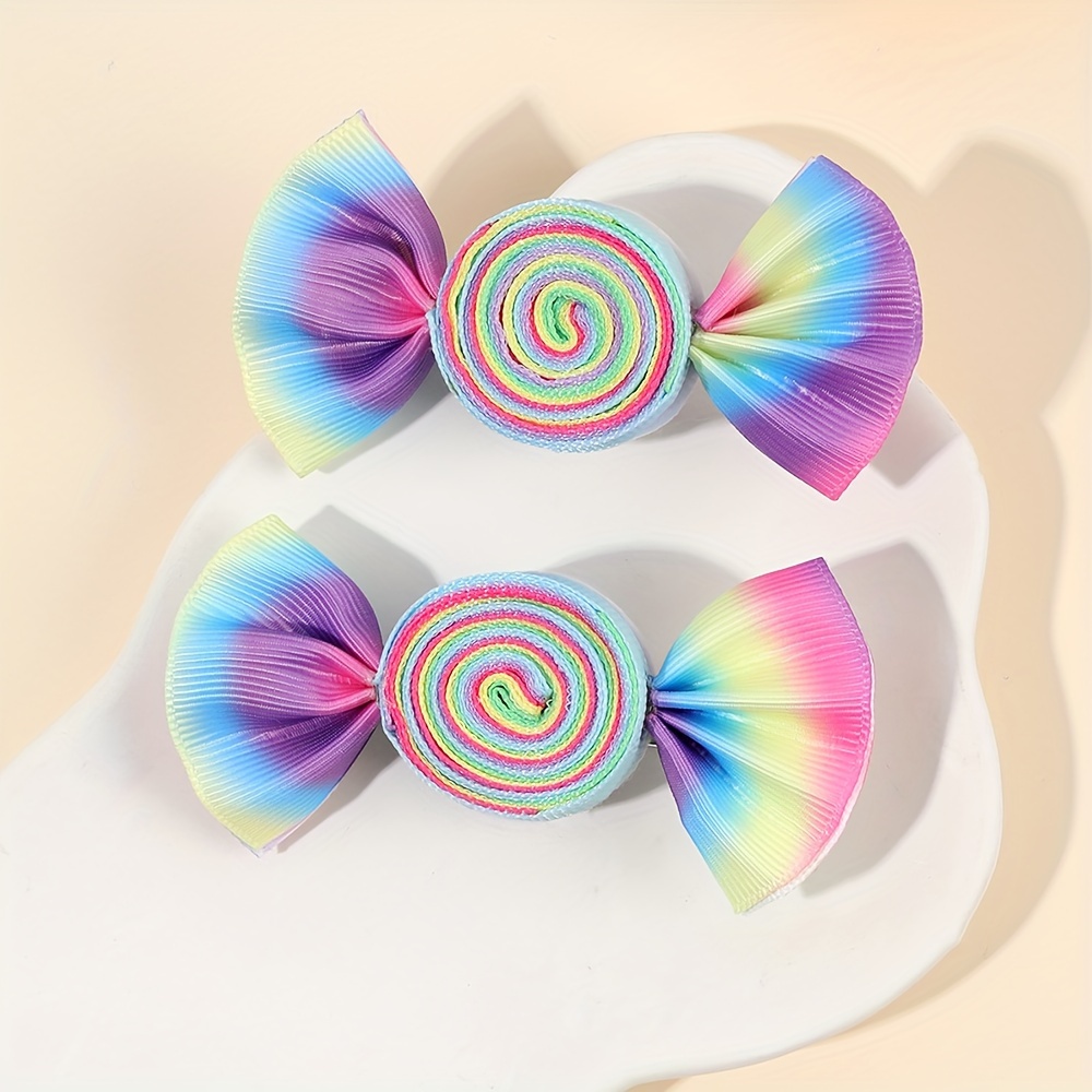 TEMU 2 Pcs Shaped Hair - Hair Barrettes With Gradient Purple - Hair Accessories For Gifts