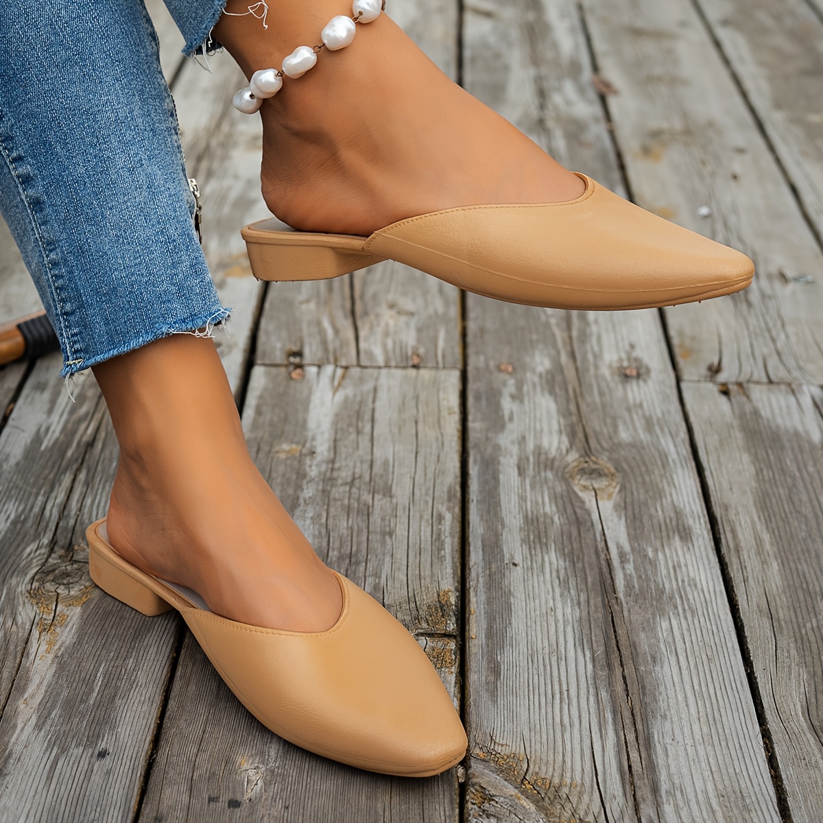 backless dress shoes for women Prologue Shoes Women's Lujo Ballet Flat - Black main image 0