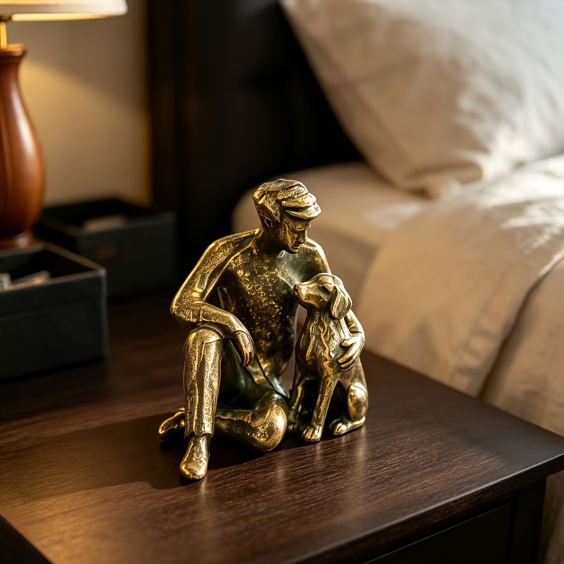 TEMU Vintage Vintage Metal Figurine Featuring A Delicate Shape And Small Size, Suitable For Placement On Desks, Bookshelves, And Entrances. Retro