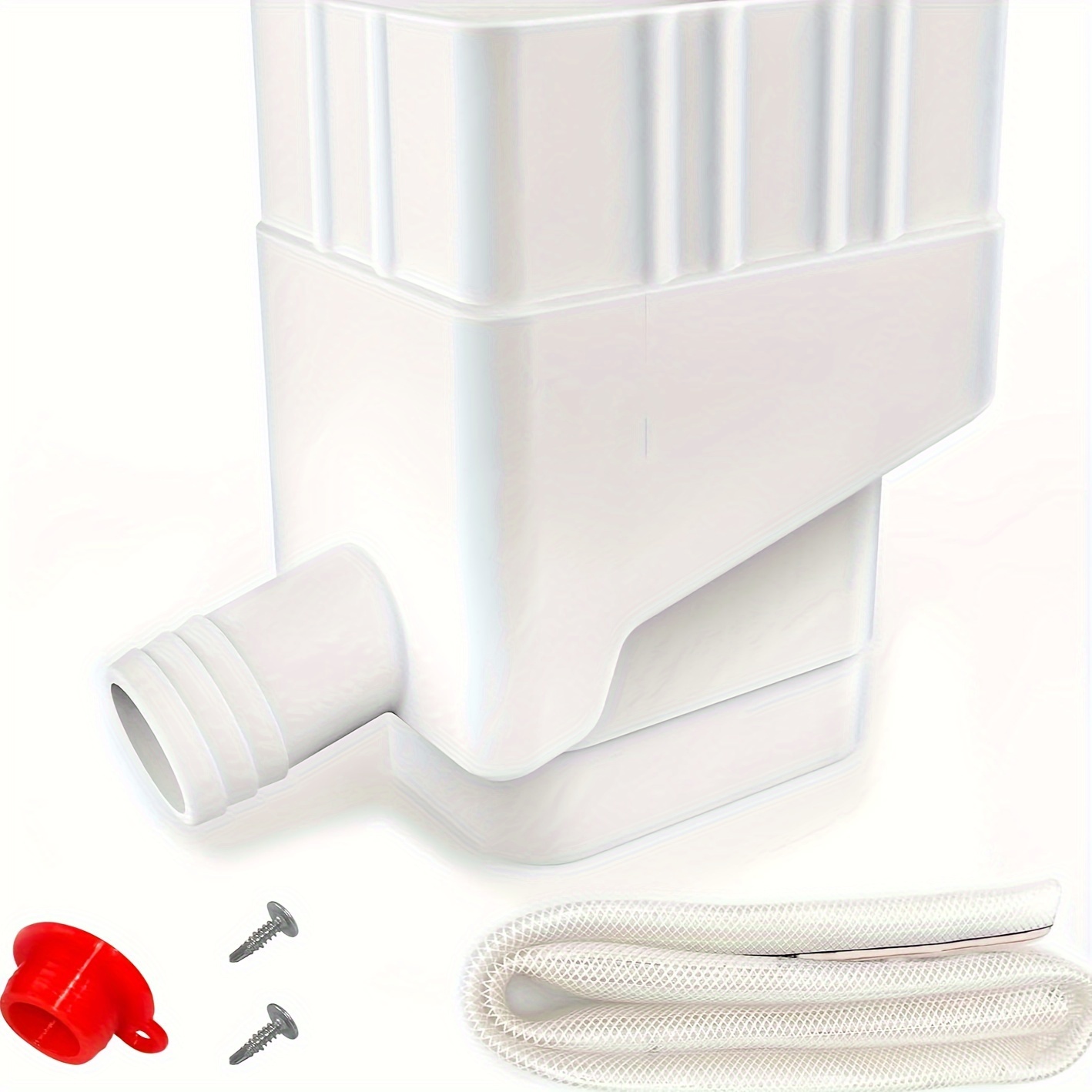 

Rainwater Collection System, Rain Barrel Diverter Kit For Diverting Water, Fits 2'' X 3'' Standard Gutter Downspout (white)