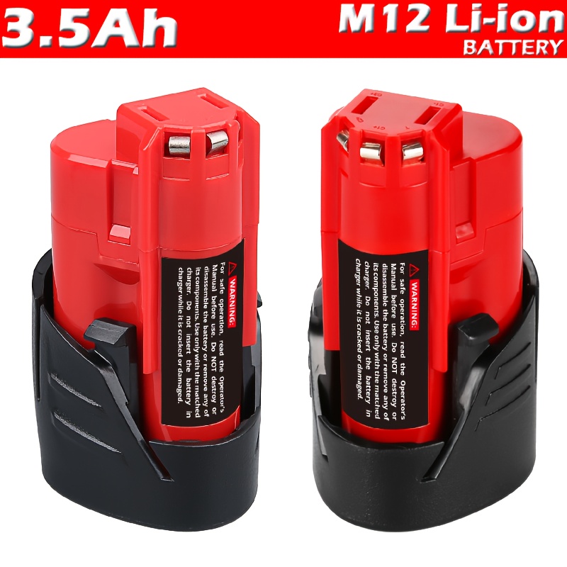 E-shop 2er-Pack 12V 3500mAh Ersatzakku für 12V Lithium-Ionen-Akku, kompatibel mit 48-11-2420 48-11-2411 48-11-2440 48-11-2402 für kabellose