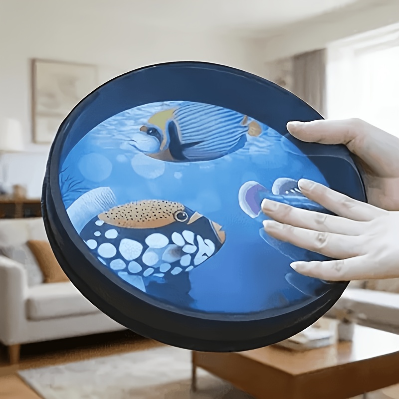 ozean-perlenlamasimbel für erwachsene mit transparenten meereslebewesen-perlen & wellengeräusch –   für yoga, meditation,  , fisch- korallenriff-soundinstrument für beruhigendes unterwasser- , sitzungen