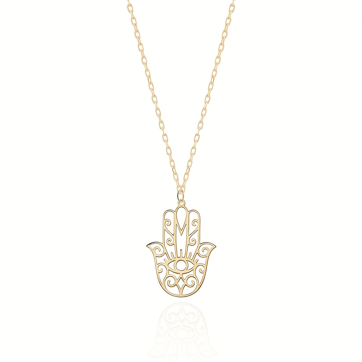 TEMU Collier avec pendentif personnalisé et élégant pour femmes, acier inoxydable plaqué or , style , parfait pour elle, cadeau de Saint-Valentin,