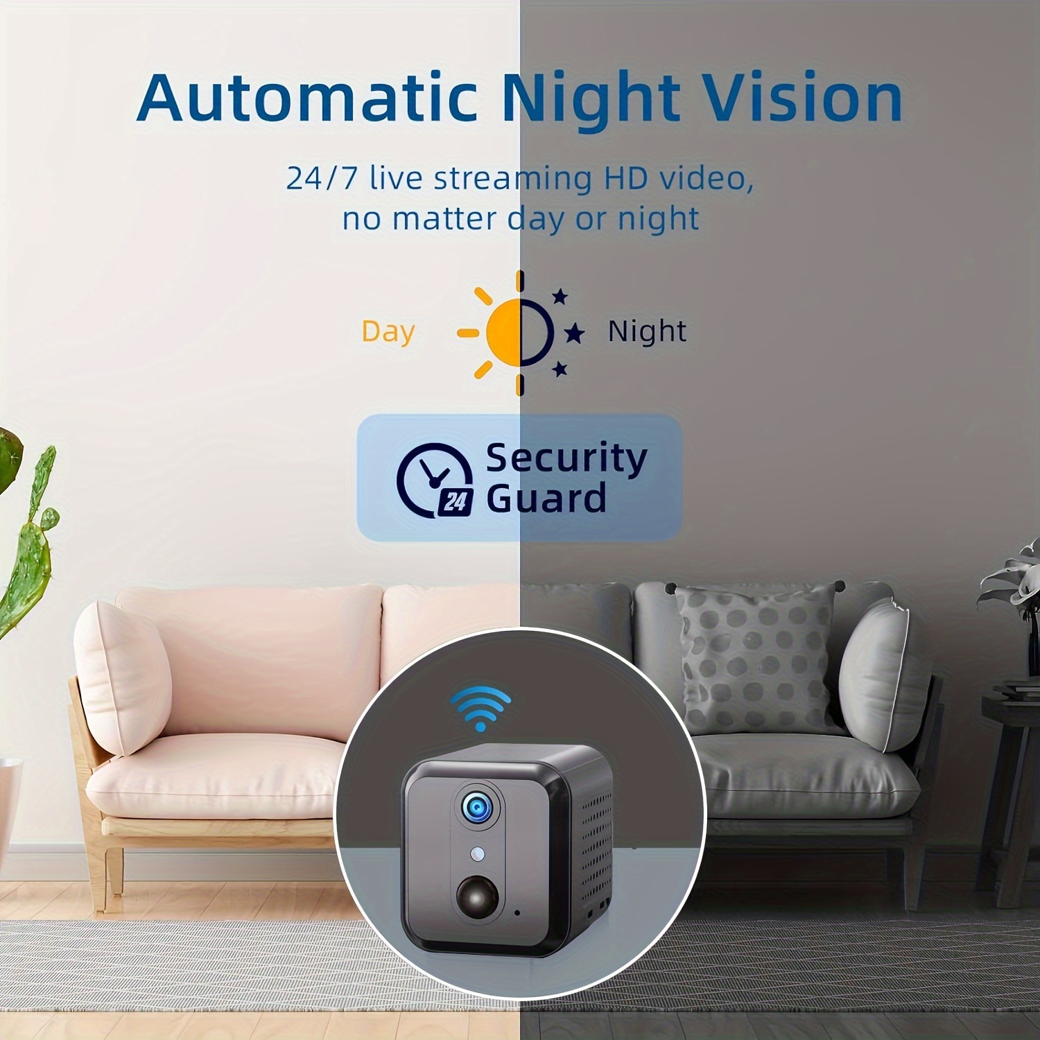 2024 upgraded mini surveillance camera full hd 3mp mini camera portable wireless security camera indoor outdoor camera wifi camera night vision with video 1296p hd portable camera ultra low power consumption battery powered camera 2 4ghz wifi home camera 2 way audio smart pir human detection details 3
