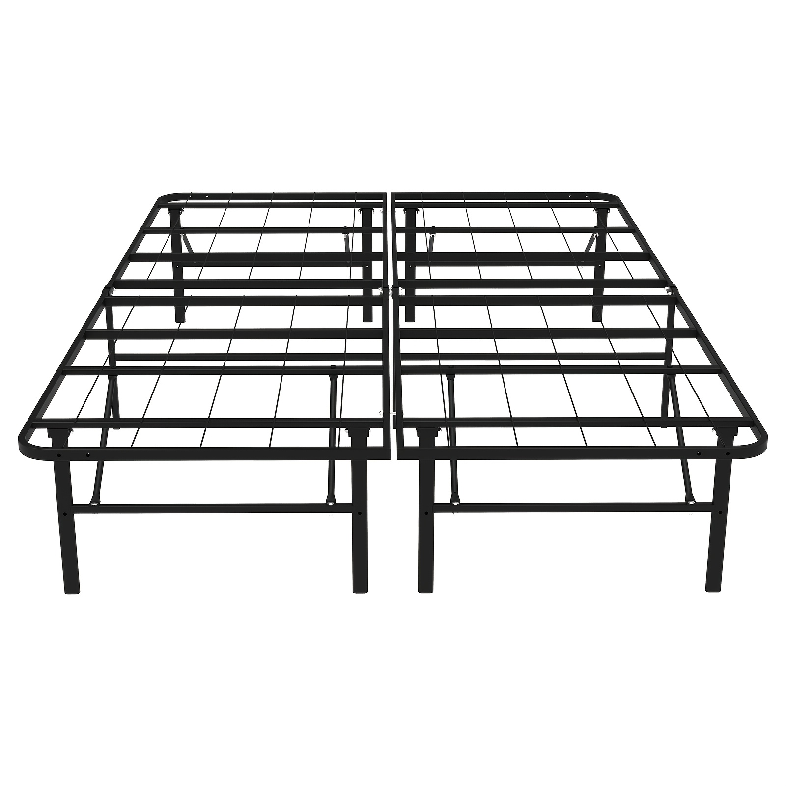 TEMU Twin/full/king Size Foldable Bed Frame Noise- And Spring Needed Heavy-duty Bed Frame Easy-to-assemble And