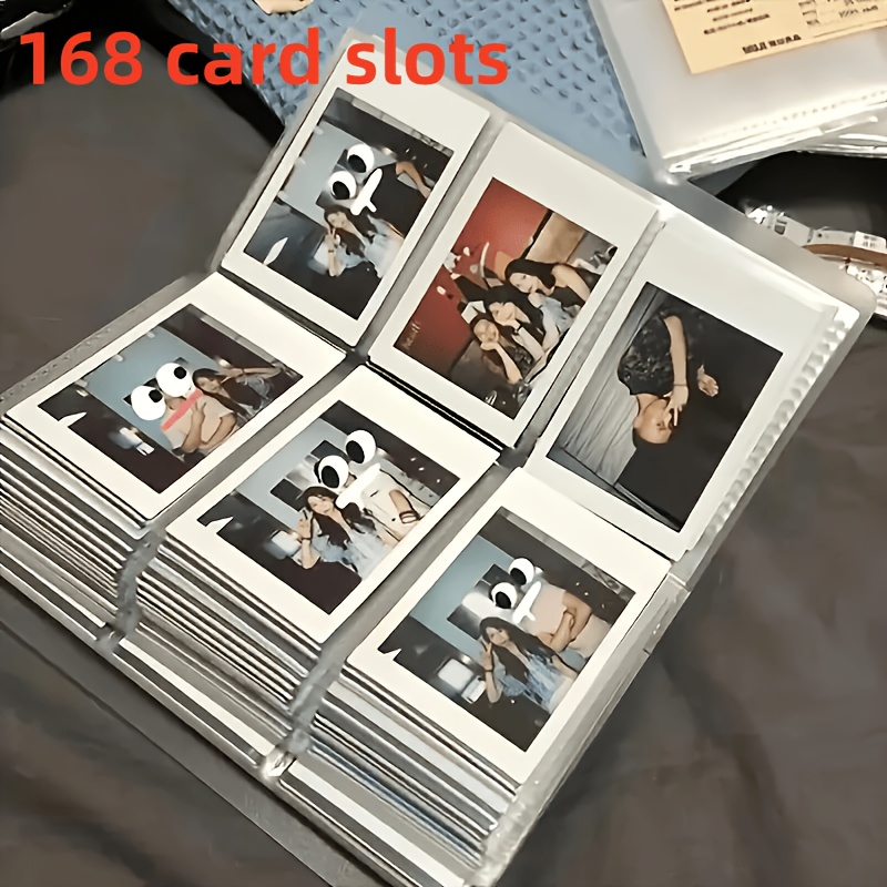 TEMU Album Photo Portable en Plastique Transparent avec Système de Reliure à Fentes - Convient pour Scrapbooks de Mariage, Présentation de Billets de