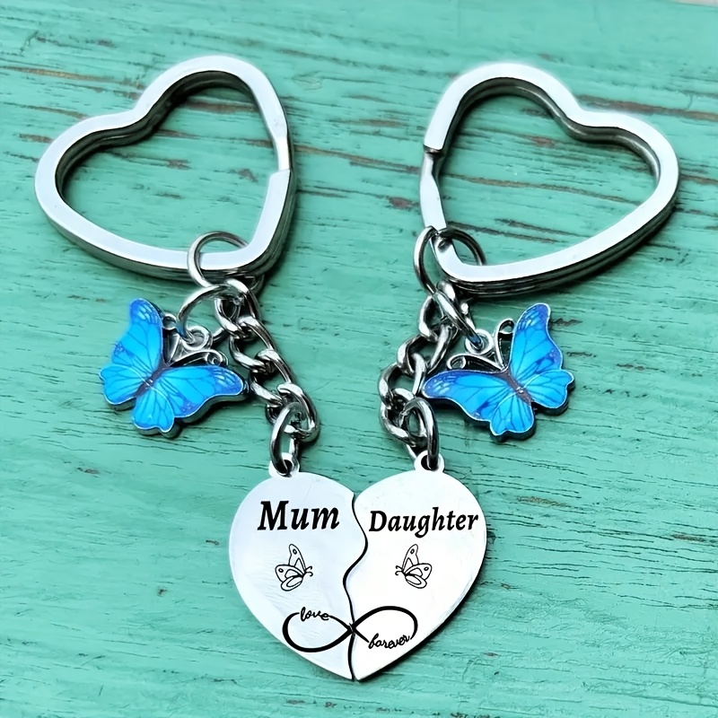 mom daughter keychain gifts mother moms day gift daughter Temu