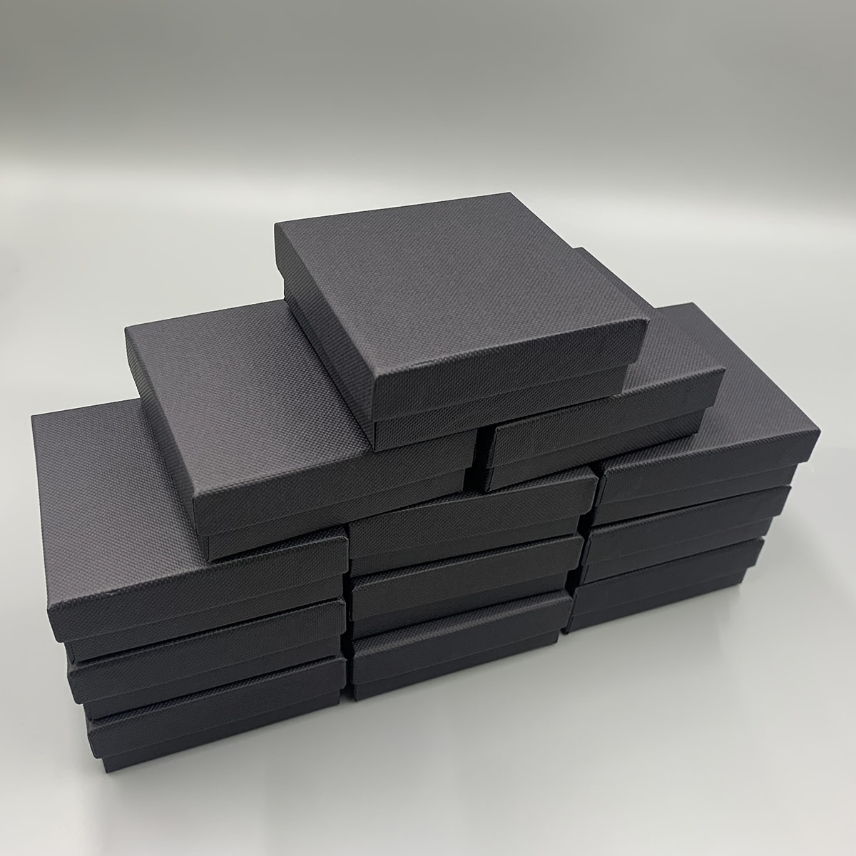 E-shop 12er Set Geschenkboxen Schmuck Geschenkboxen Schwarz Geschenkverpackung Hochzeit Neujahrsgeschenkbox