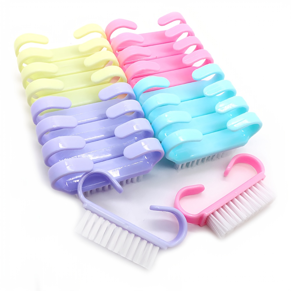 24pcs Nail Brush Set with Grip Handles for Cleaning