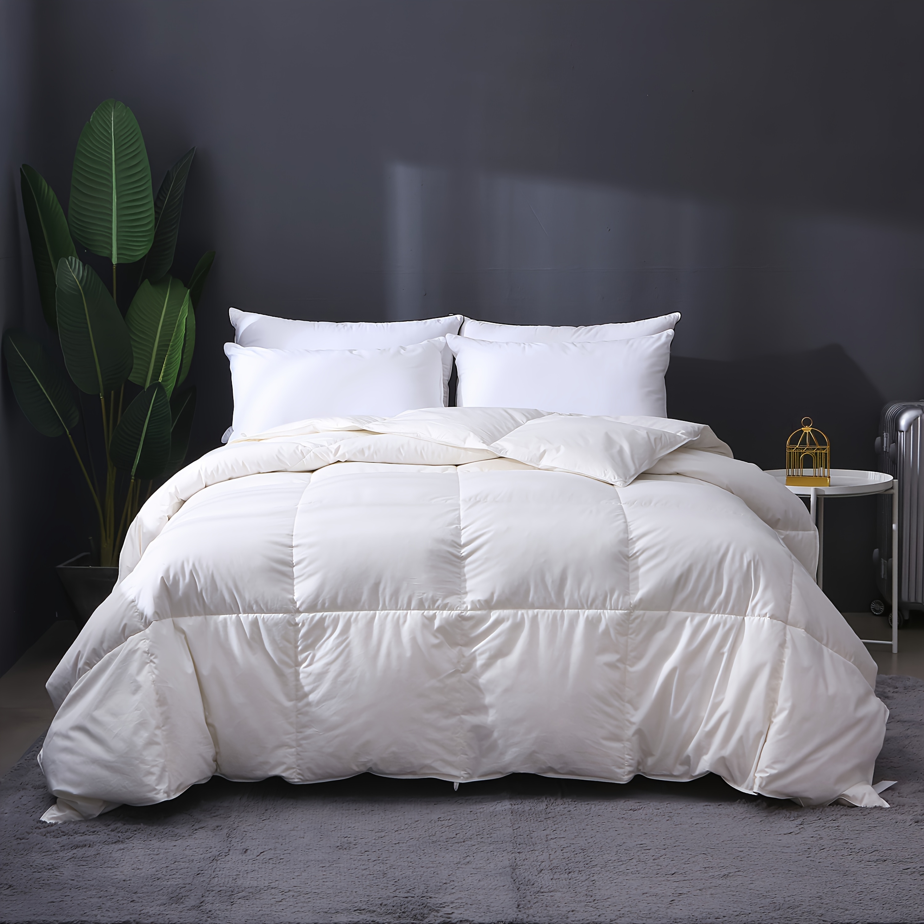 Image of Feather Down Duvet 135x200cm, 155 X 220cm, 200x200cm, 220x240cm, 240x260c, Duvet 10% Goose Down And 90% , 200gsm Goose Down Filling, Light Weight Filling, Duvet With -tex And Rds Certificated