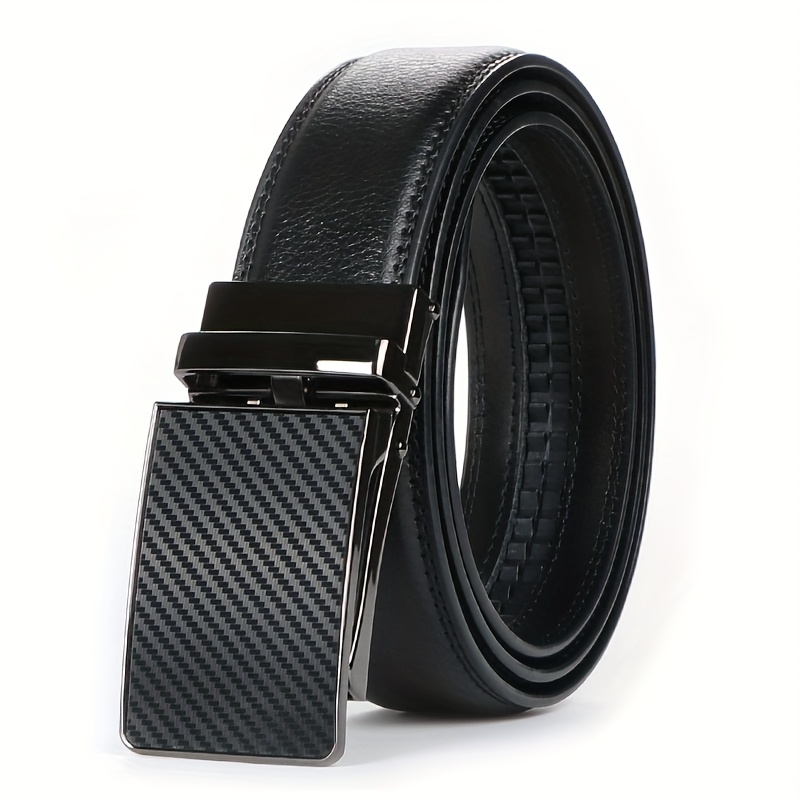 2pcs Stylish Cowhide Belts with Automatic Buckles for Everyday Use