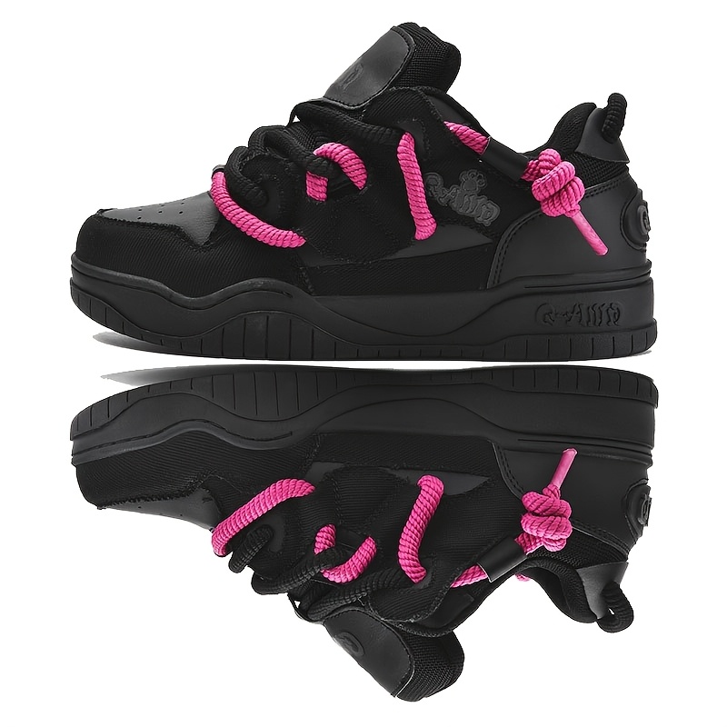 Unisex Skateboarding Shoes Non-slip Versatile Thick Sole Flat Sneakers Outdoor Sports Shoes Fashionable High-end Boarding Shoes Suitable For Skating, Street, Fitness