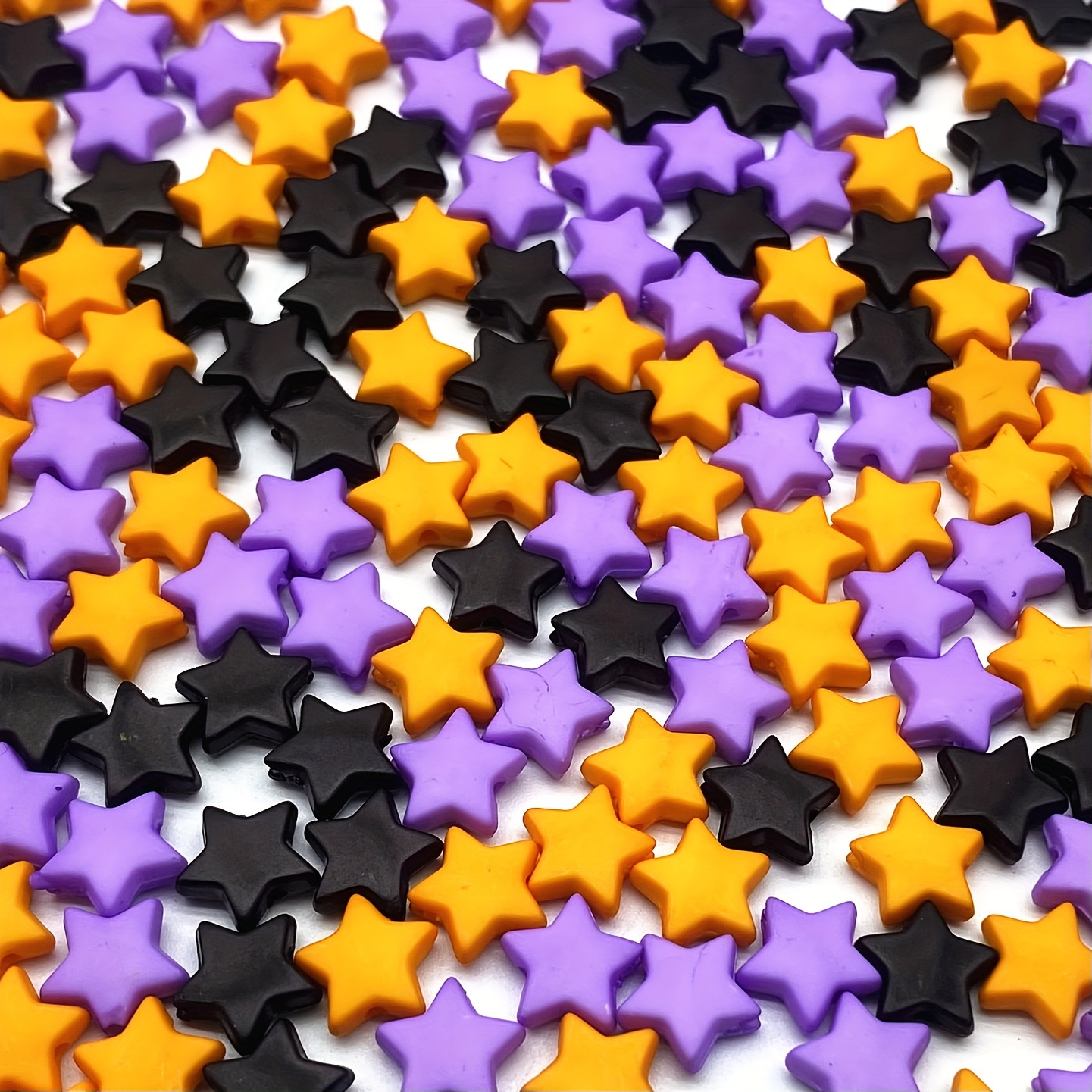 

100-piece Theme Star-shaped Acrylic Beads For Jewelry Making Diy Crafts - Multicolor Assortment