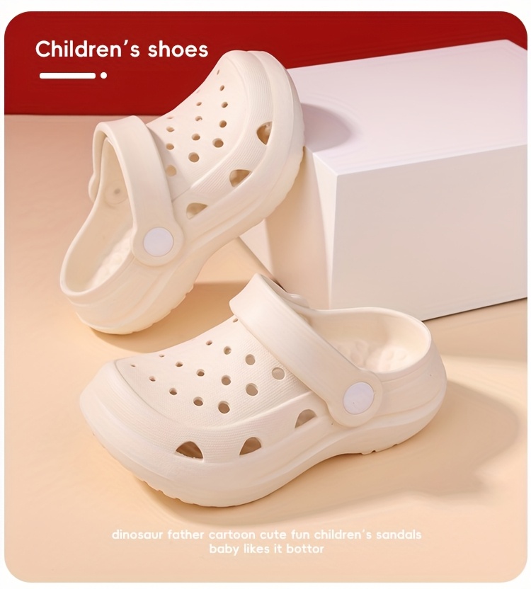 Boys' Summer Clogs - Lightweight, Non-Slip EVA Sandals with Thick Sole for Indoor & Outdoor Play, Beach, and Garden Use