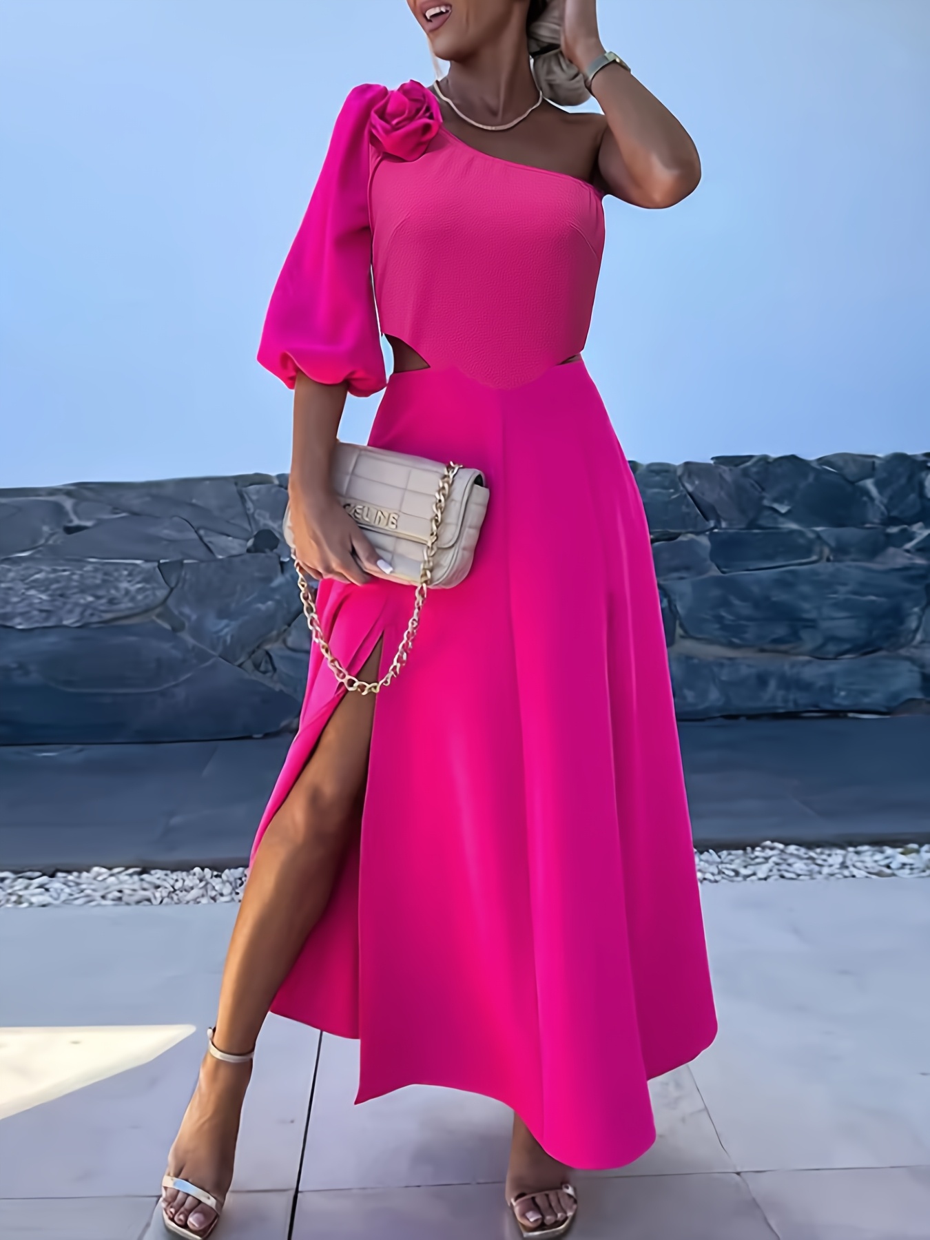 Vestidos Para Fely Campo Protocolo Madrina Boda De Tarde Vestido