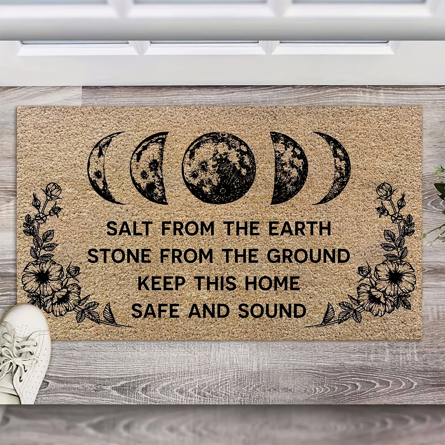 

Salt From Doormat, Halloween Doormat, Halloween Home Decor, Halloween Gift, Spooky Doormat, Witchy Printed Polyester Doormat