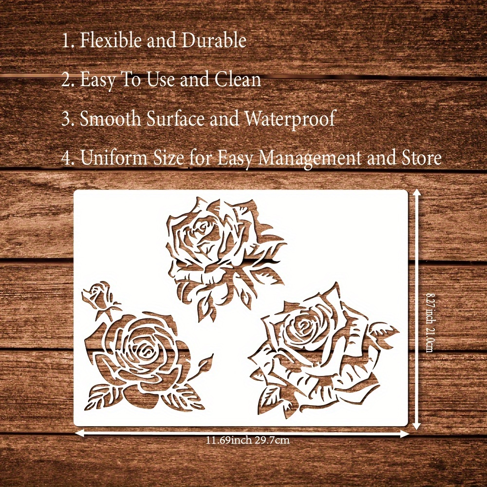 16 Stencil Foglie Per Pittura - Modelli Riutilizzabili Per Pareti, Legno E Artigianato - Design Naturale - Foto 10