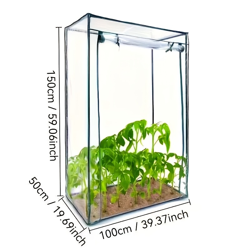 1pc 3d Transparent Mini Greenhouse Cover Film | Durable And Easy-to-install Indoor/outdoor Shelter For Seedlings And Small Plants, Weather-resistant Material For Urban Agriculture
