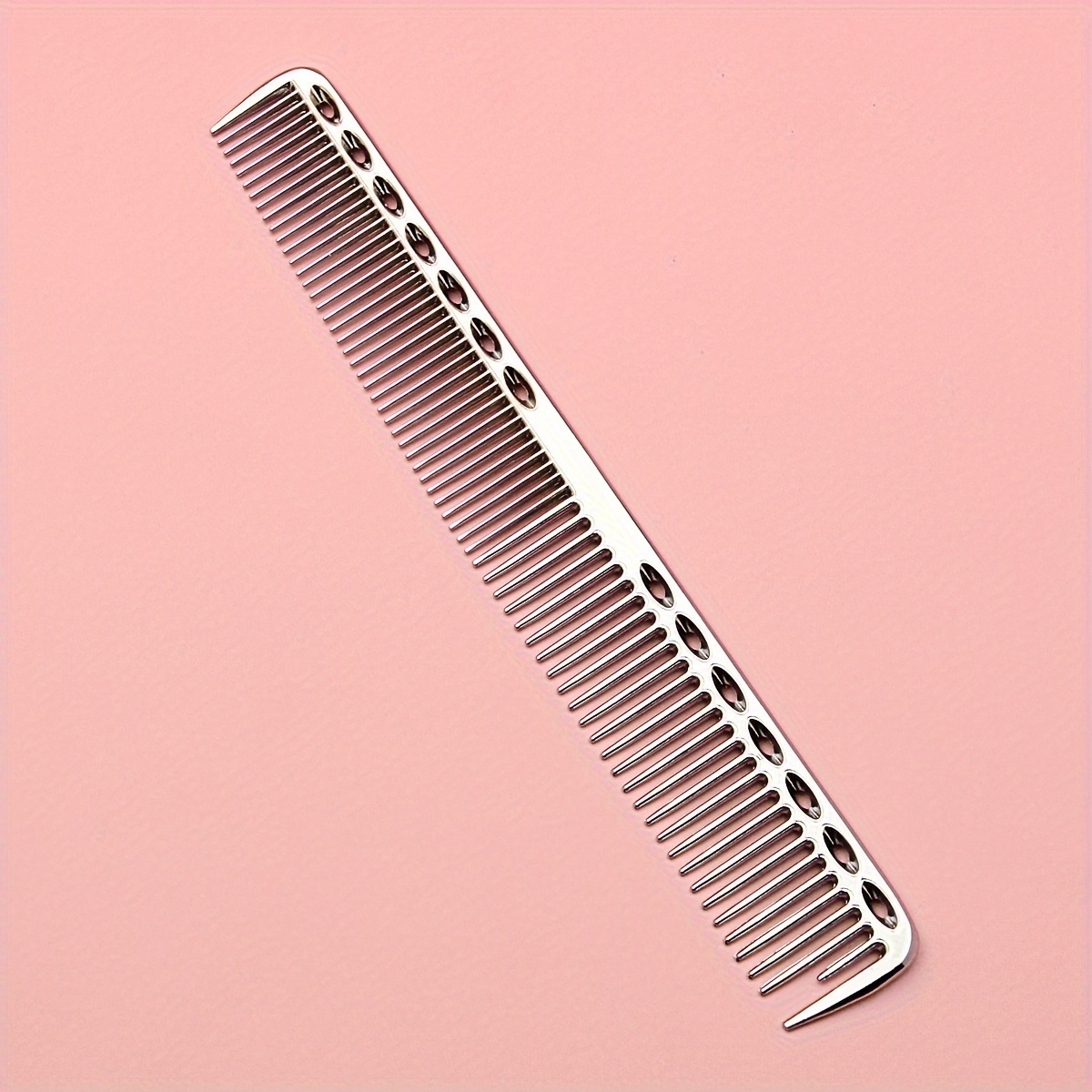 

Hairdressing Aluminum Comb, Detangling Comb, Fine Comb, Hairstyling Tool, Hairdressing Comb Styling Tool, Suitable For Home Salon, Hotel Or Travel