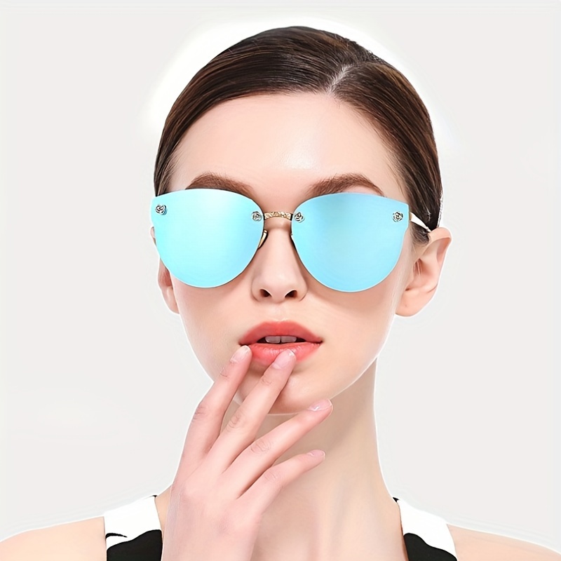 Voggy Polarized Cat Eye Sunglasses Women Men Mirrored - Temu United Kingdom
