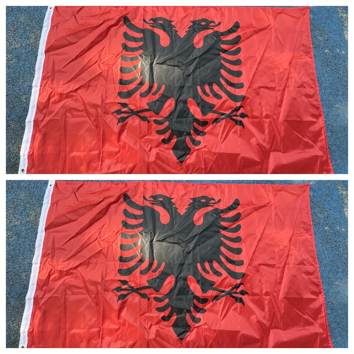 TYUMH Albanische Flagge Baseballkappe - Verstellbare Flat-Brim Mütze Für Outdoor & Alltag