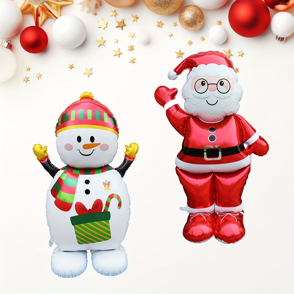 

61- Santa & Snowman - Christmas Decoration For , , And