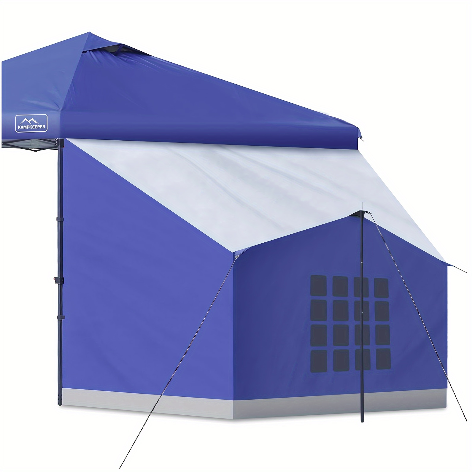 

Kampkeeper Side Tent, Camping Tent For 10' X 10' Pop Up Canopy, Up Gazebo, Compatible With 10' Wide Tents (blue) Only Side Tent