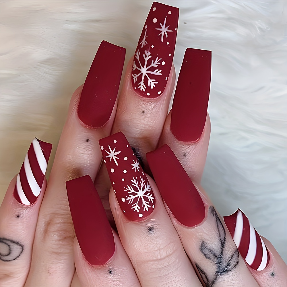 

24pcs Fake , , Red & , Long Length, , Art For &